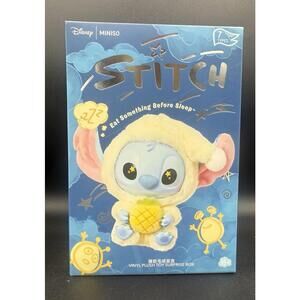 Miniso Top Toy Disney Stitch Eating Something Before Sleep - Sour Pineapple
